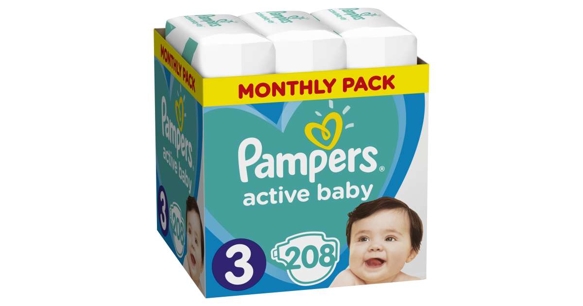 pampers nr 3 208 bucati