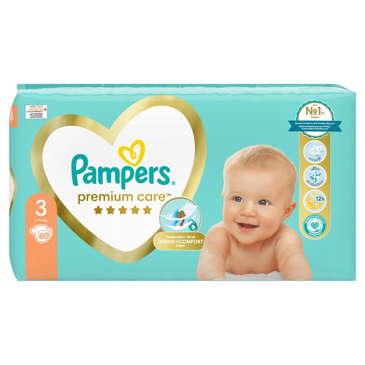 pampers pieluchy 3 60 sztuk