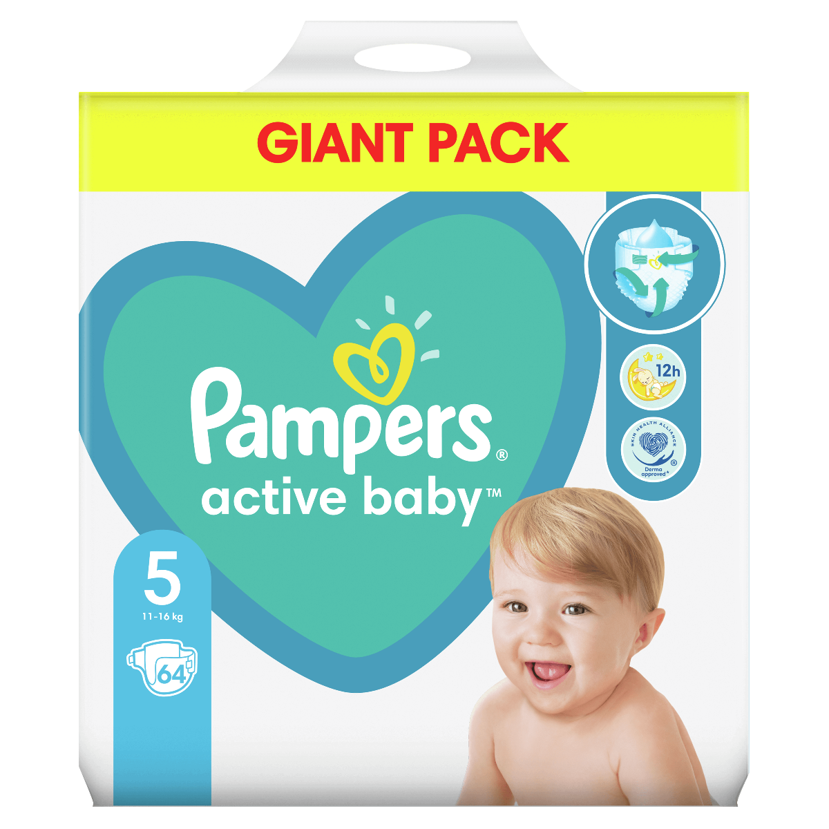 pampers pieluszki active baby 5 junior 150 szt