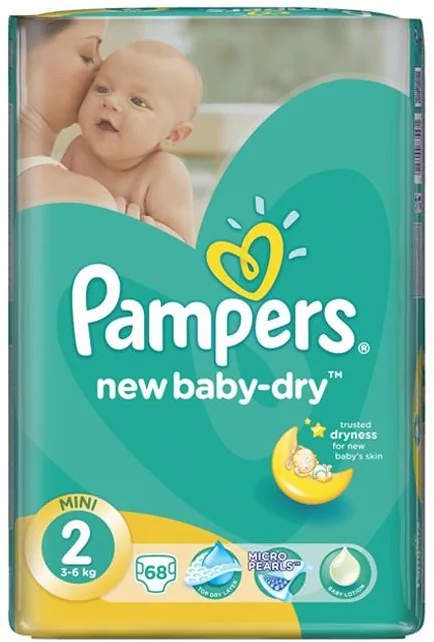 pampers pieluszki new baby 2 mini