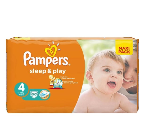 pampers pomaranczowe 4