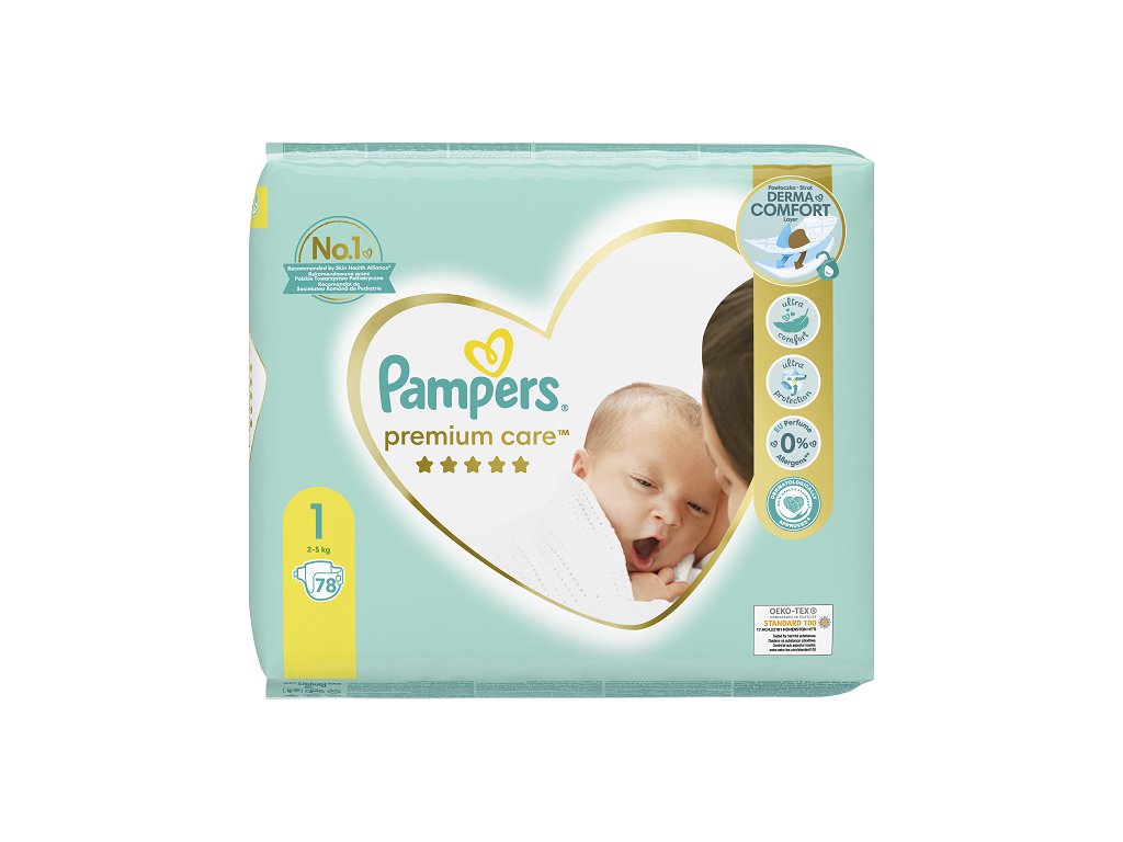 pampers premium care 1 78 ks