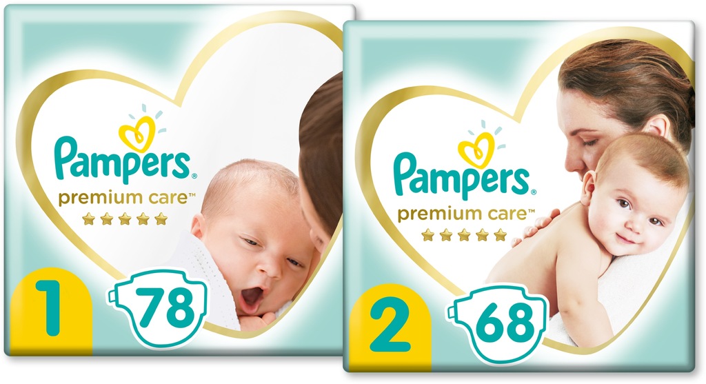 pampers premium care 1 new born 2 mini 146sztuk