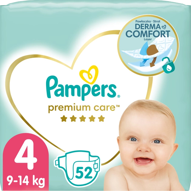 pampers premium care 4 52 szt