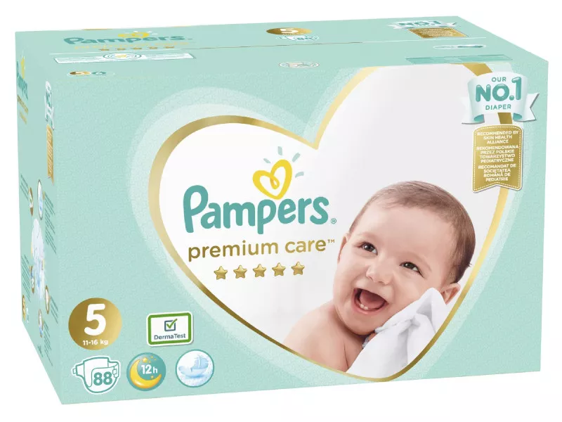 pampers premium care 5 junior 88 szt