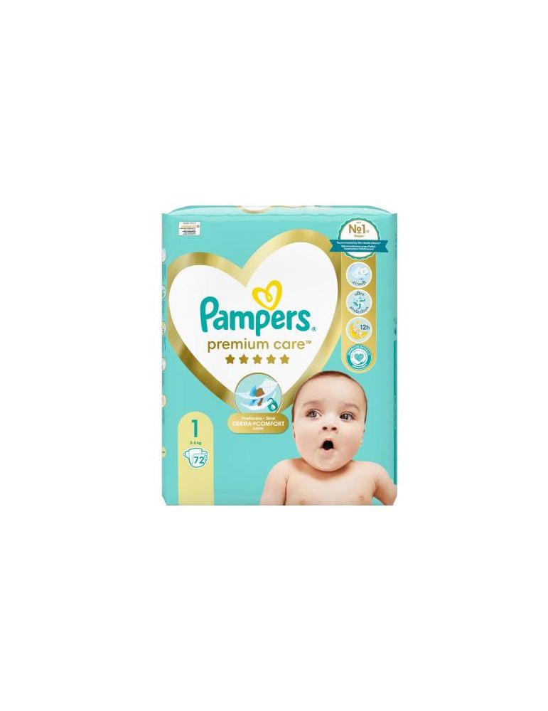 pampers premium care pieluchy 1 newborn 2 mini 222 szt