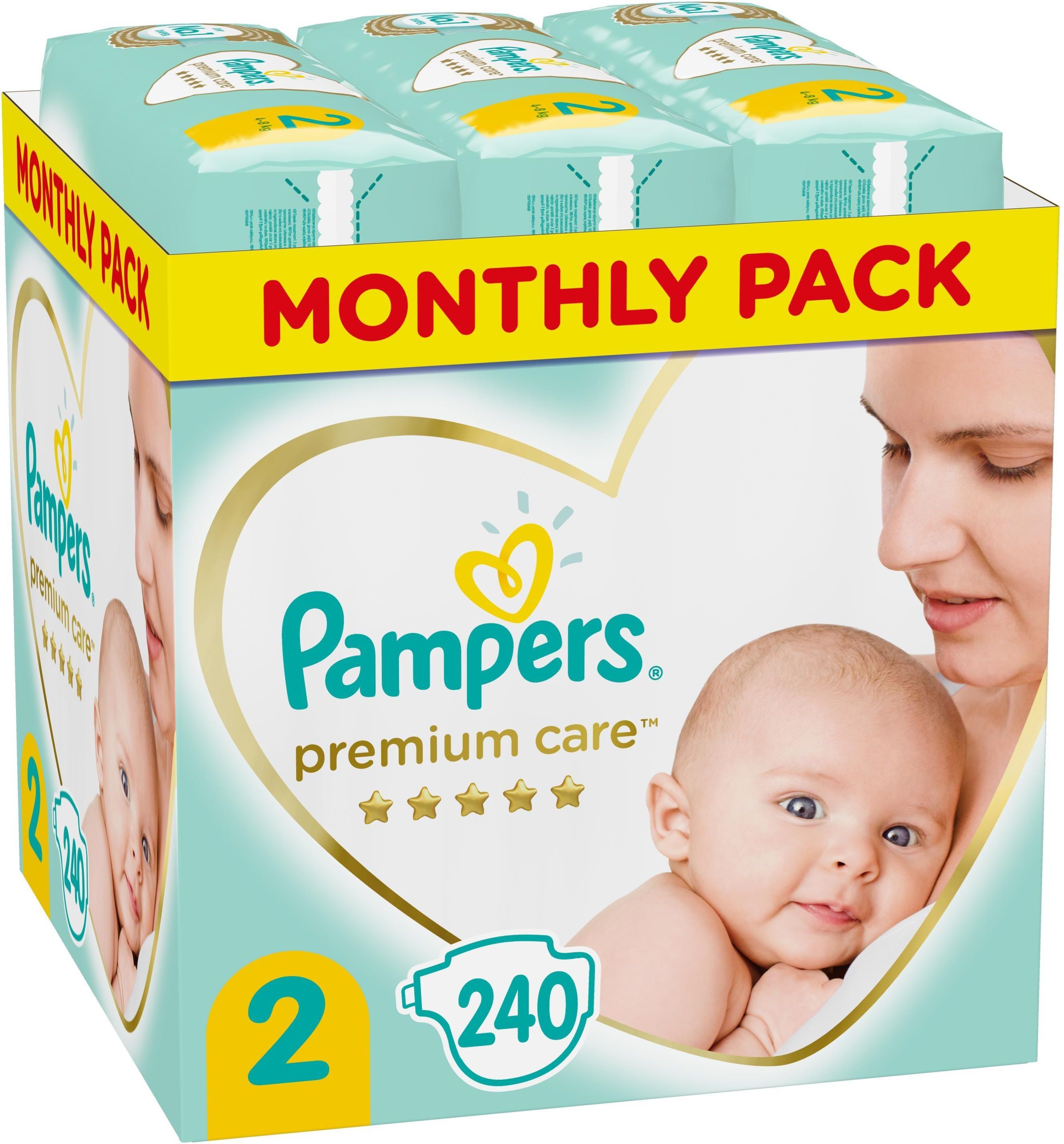 pampers premium care pieluchy 2 new baby 3-6 kg