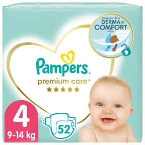 pampers premium care pieluchy 4 maxi 9-14kg 52szt