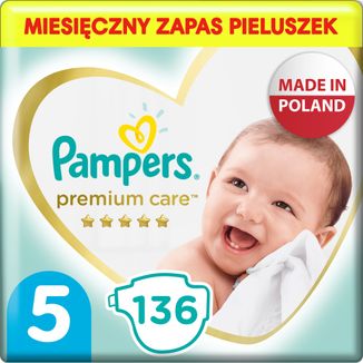 pampers premium care pieluchy rozmiar 5 136