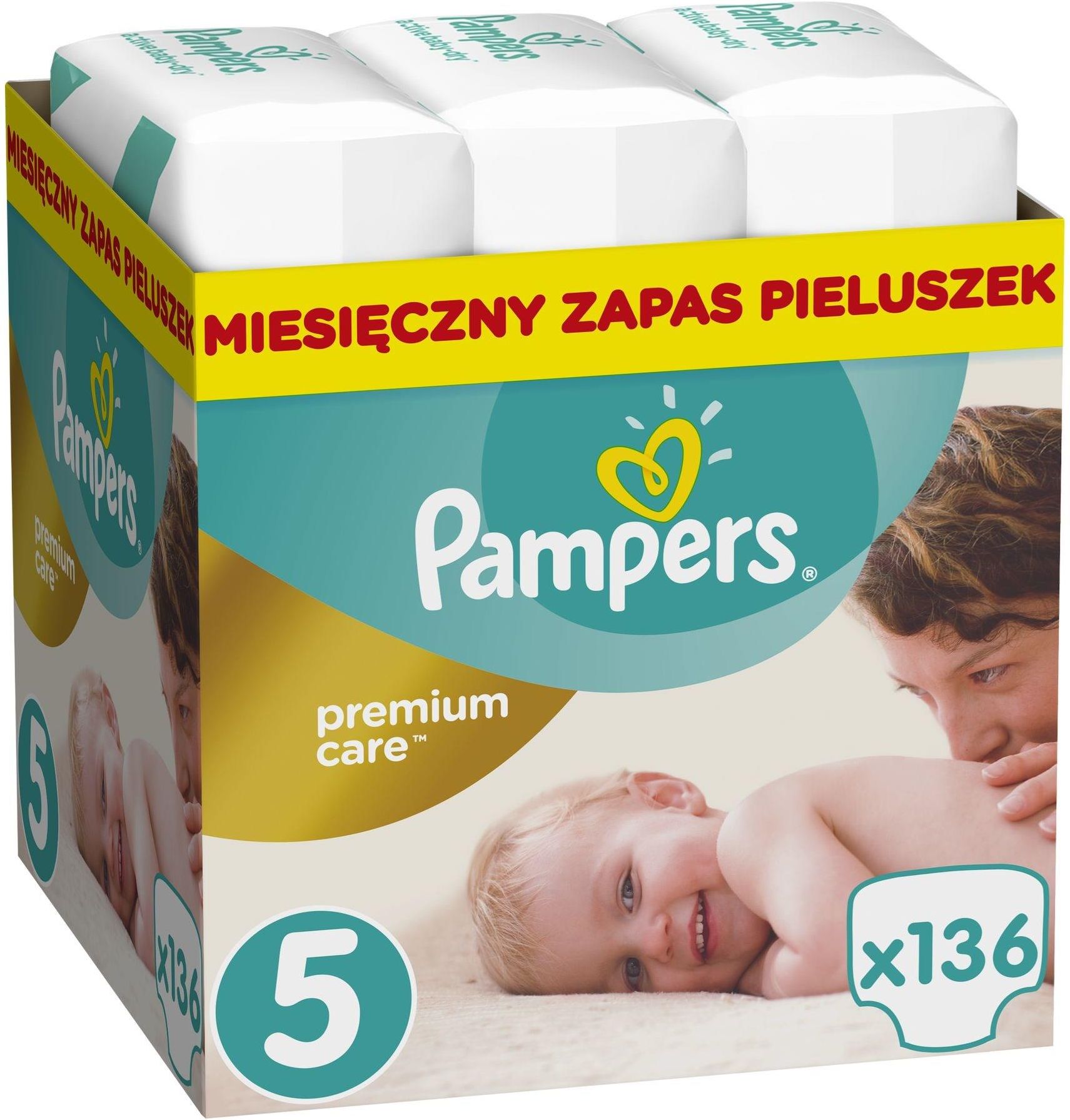 pampers premium care pieluchy rozmiar 5 136