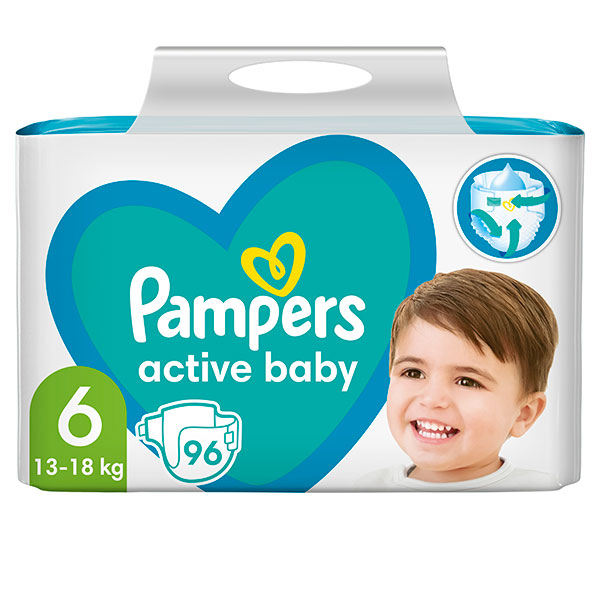 pampers roz 6 active baby dry 43 szt