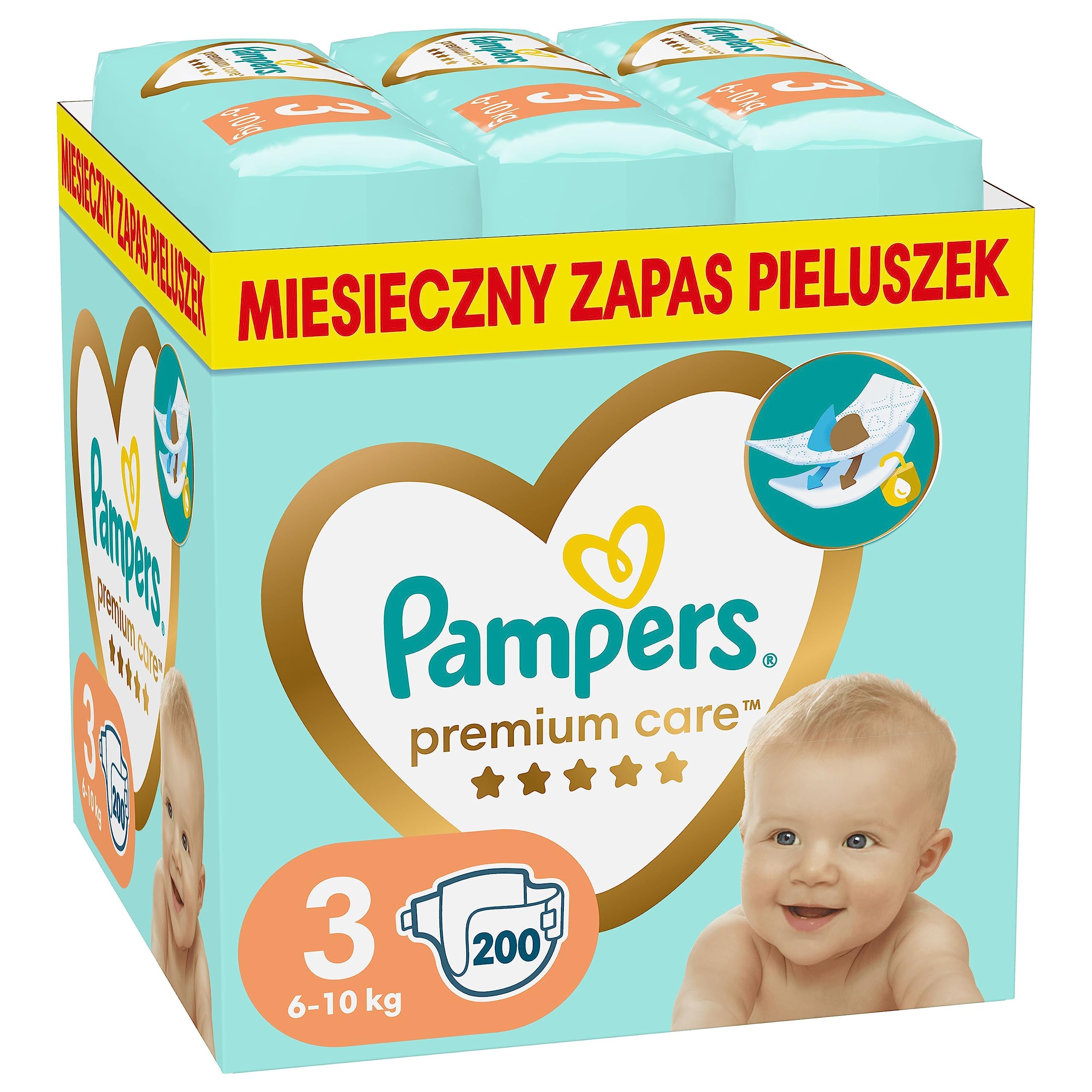 pampers rozmiar 3 cena za pieluche