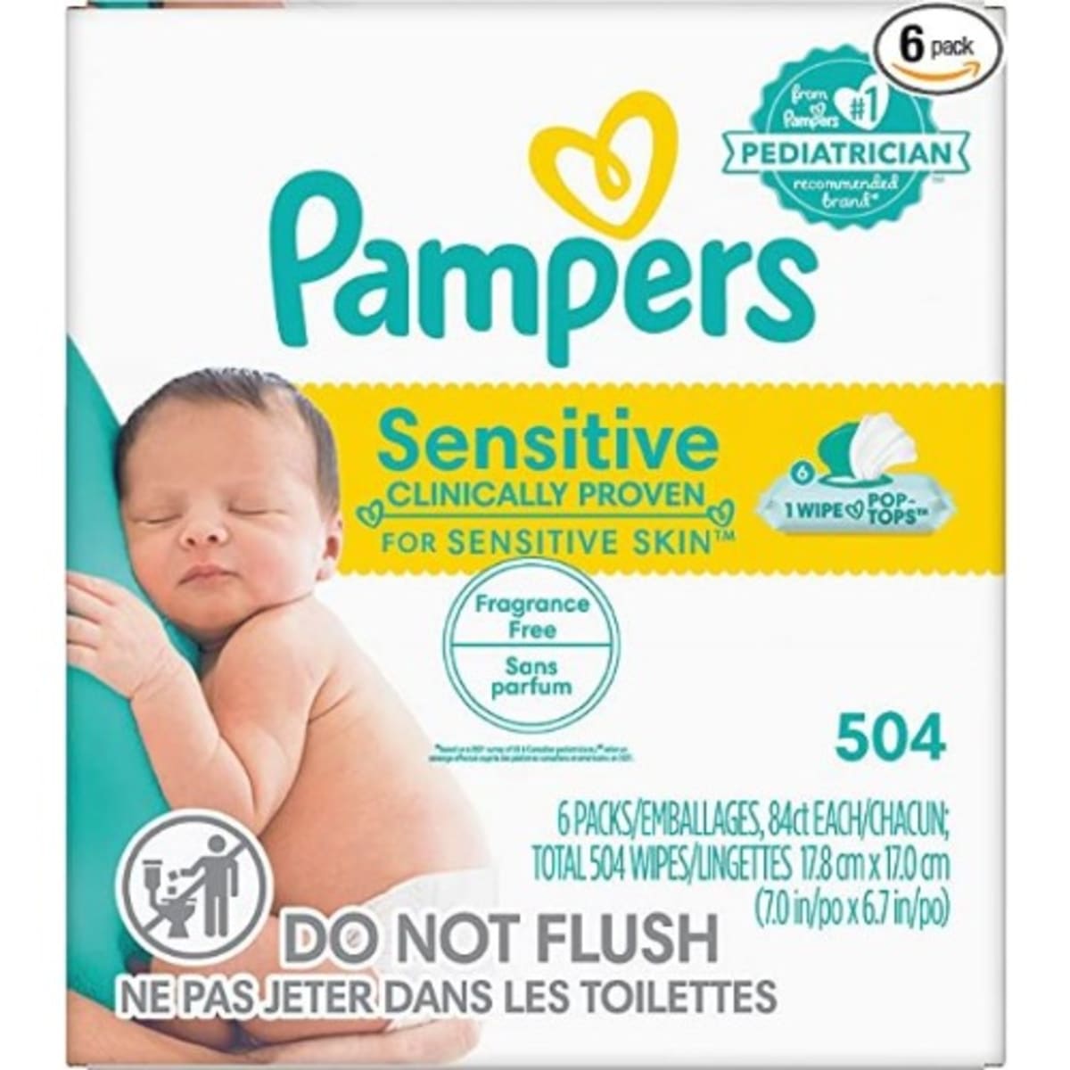 pampers sensitive 6pak