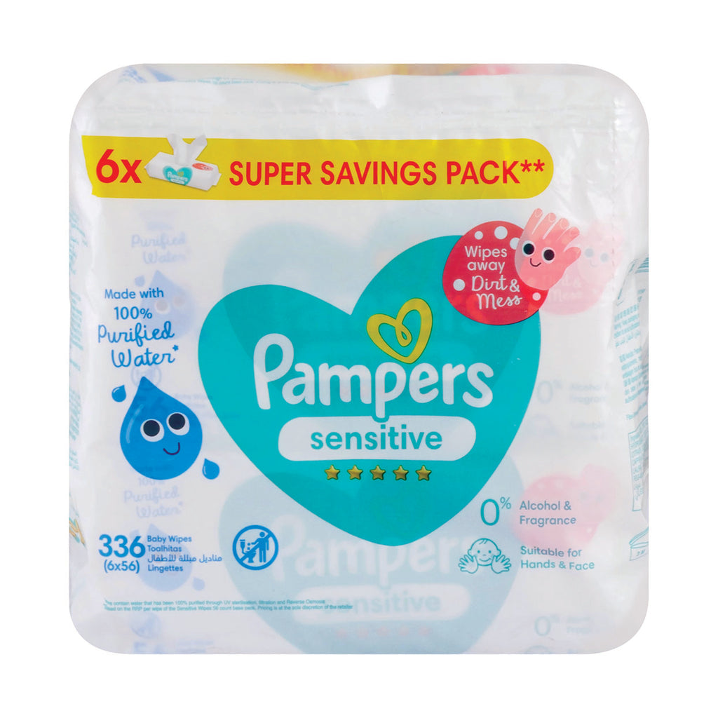 pampers sensitive 6x56