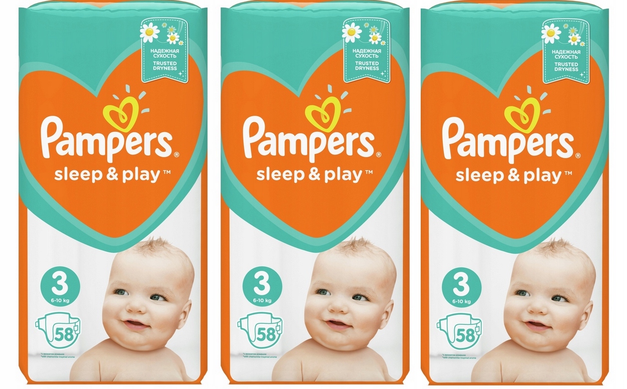 pampers sleep&play rozmiar 3 58 sztuk