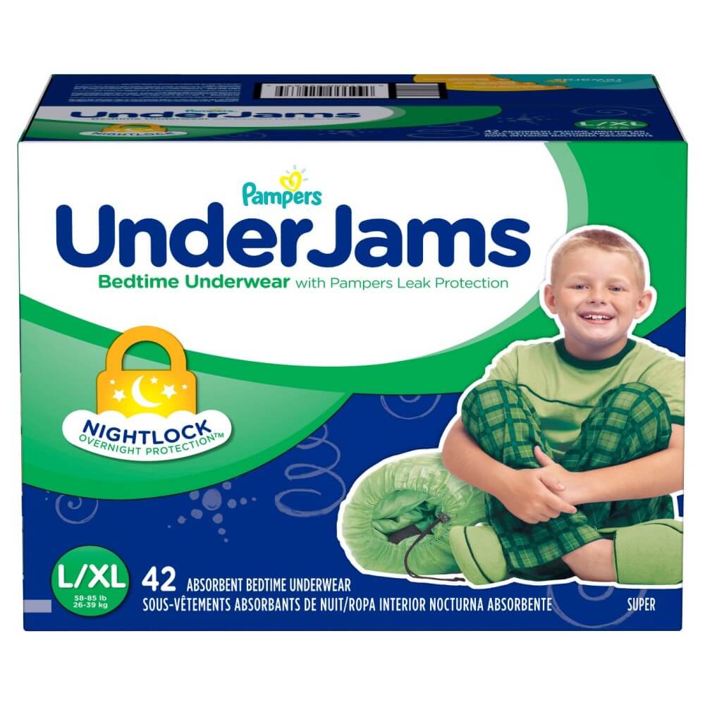 pampers undies james bedwetting