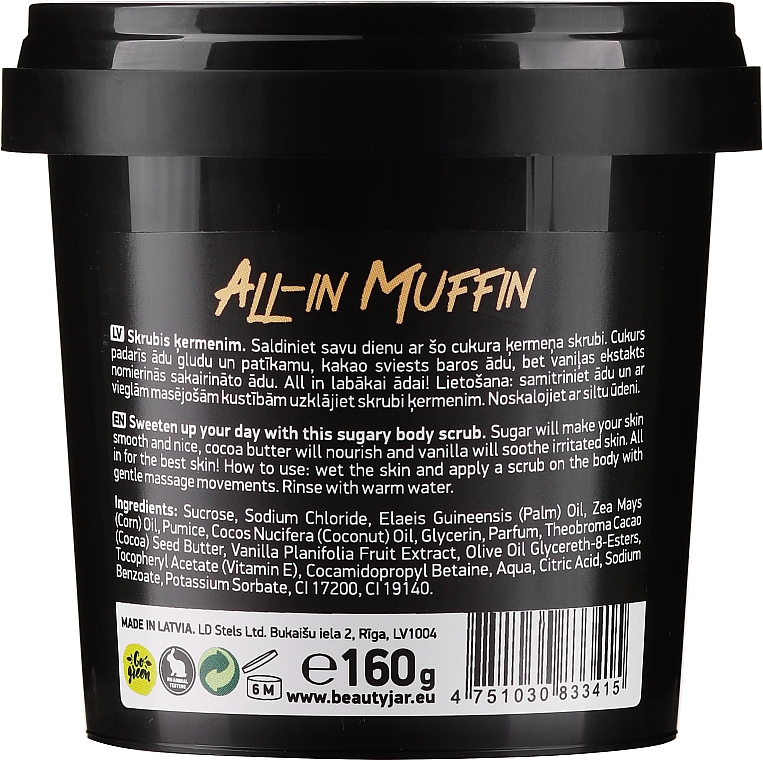 Peeling do ciała Beauty Jar All-in Muffin 160g