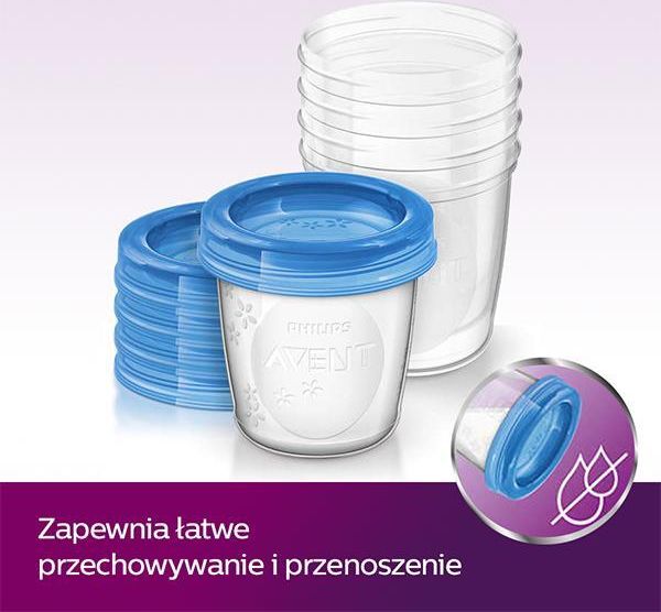 Philips Avent SCF619/05 Kubek do przechowywania mleka matki 5szt