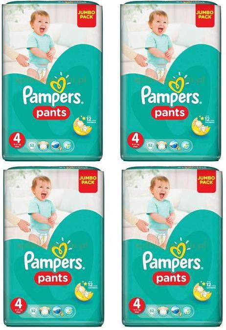 pieluchomajtki pampers 4 208szt