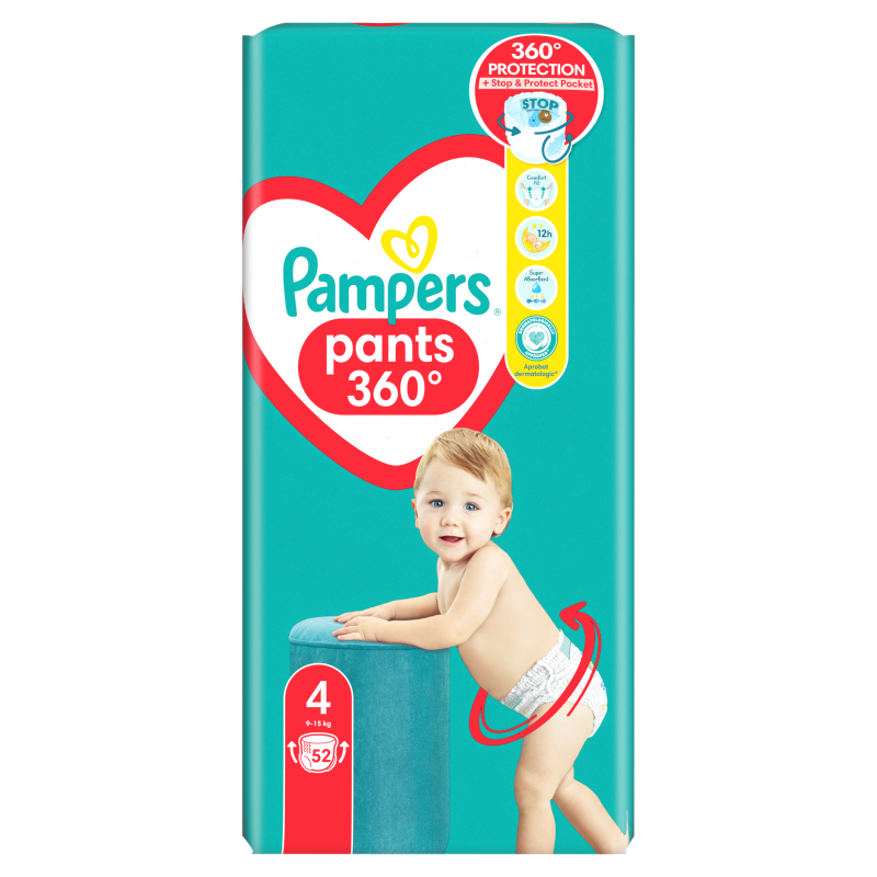 pieluchomajtki pampers 4 cena 52szt