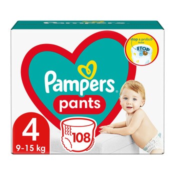 pieluchomajtki pampers 4 plaster z tyłu