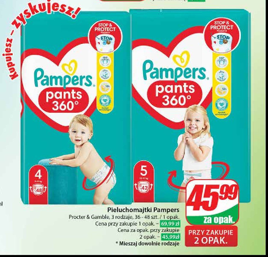 pieluchomajtki pampers 4 promocja sklep