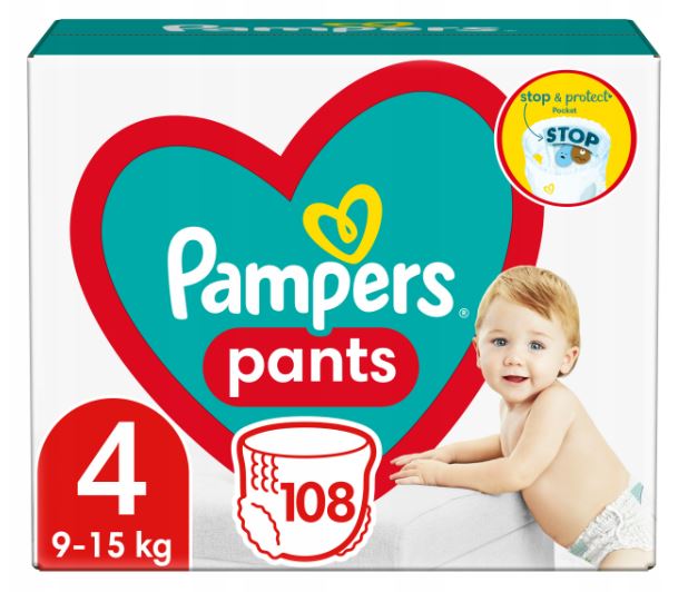 pieluchomajtki pampers mega box 4+