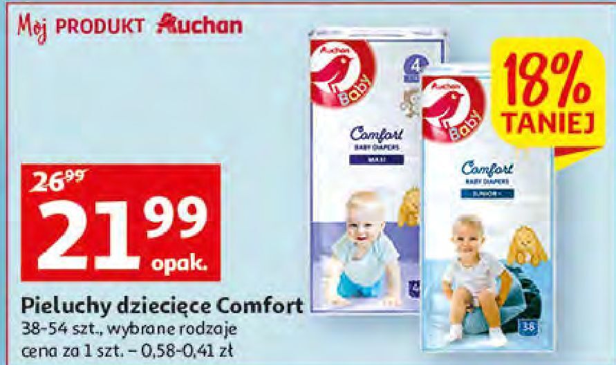 pieluchy baby comfort auchan rozm.4