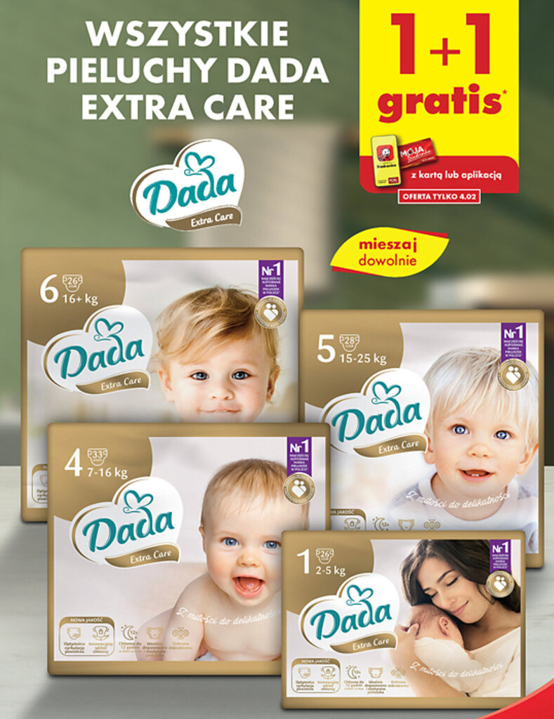 pieluchy extra dada care bieronka