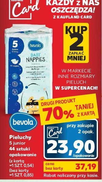 pieluchy kaufland junior xl