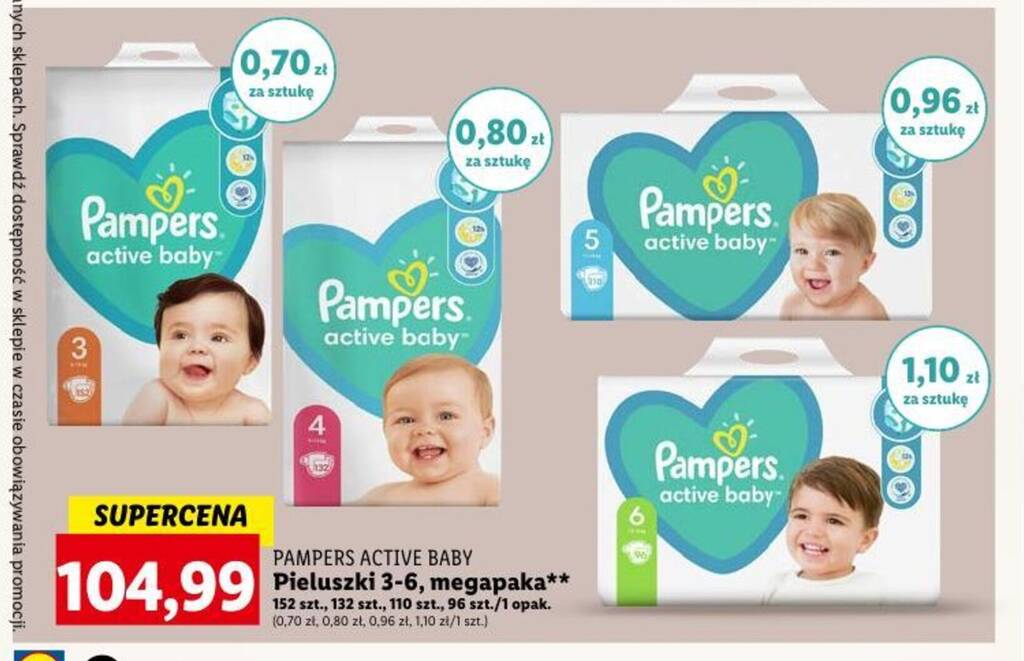 pieluchy lidl promocja 3-6