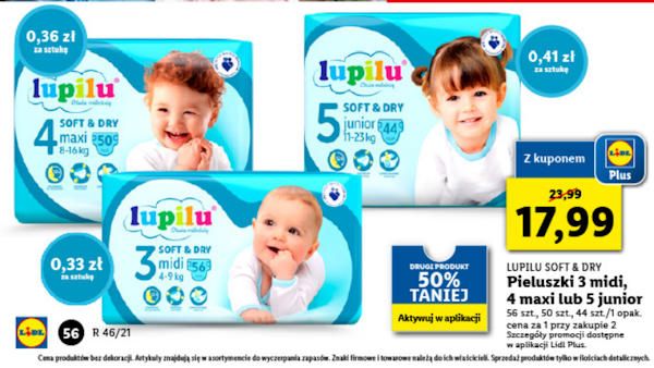 pieluchy lupilu 5 promocja lidl