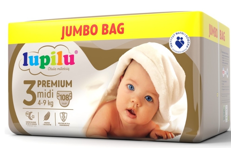 pieluchy lupilu jumbo box allegro