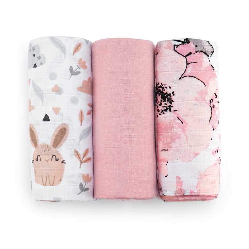 pieluchy muslin roz