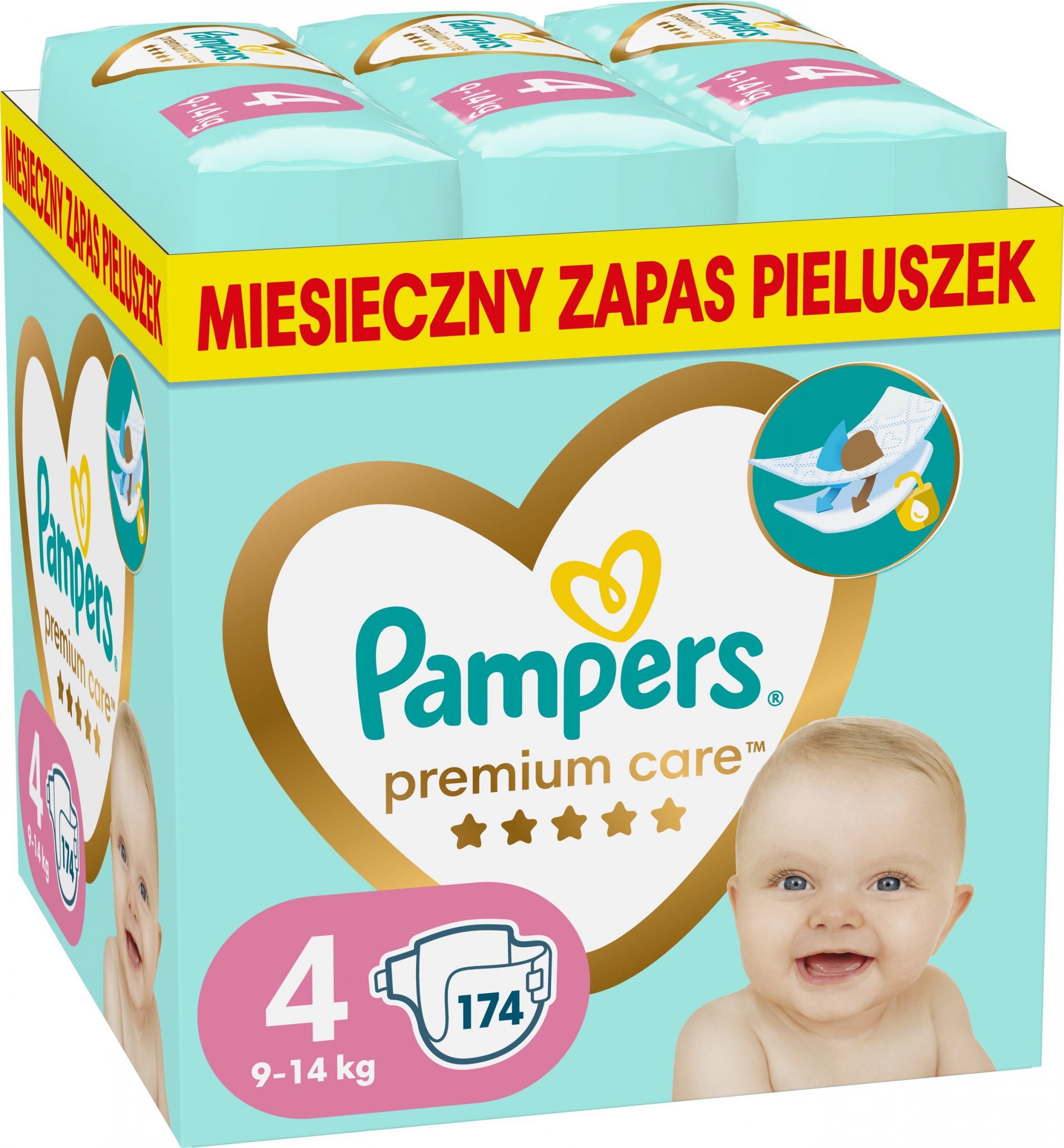 pieluchy pampers 4 174 szt