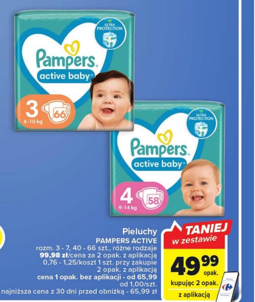 pieluchy pampers w carrefour