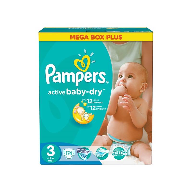 pieluszki pampers active baby-dry 3