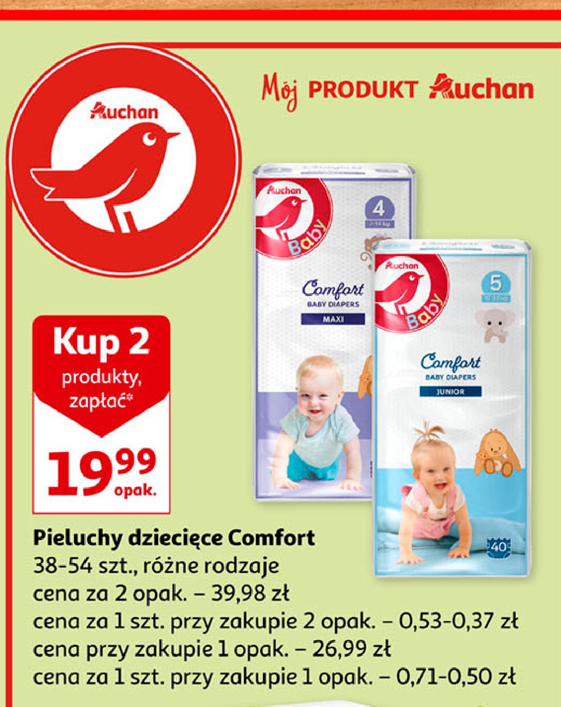 promocja pampers auchan 9 maja 2017