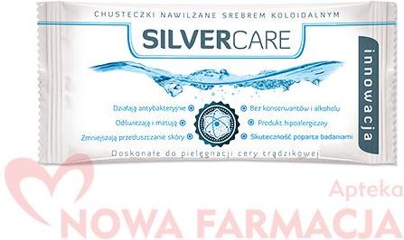 silvercare chusteczki nawilżane srebrem koloidalnym