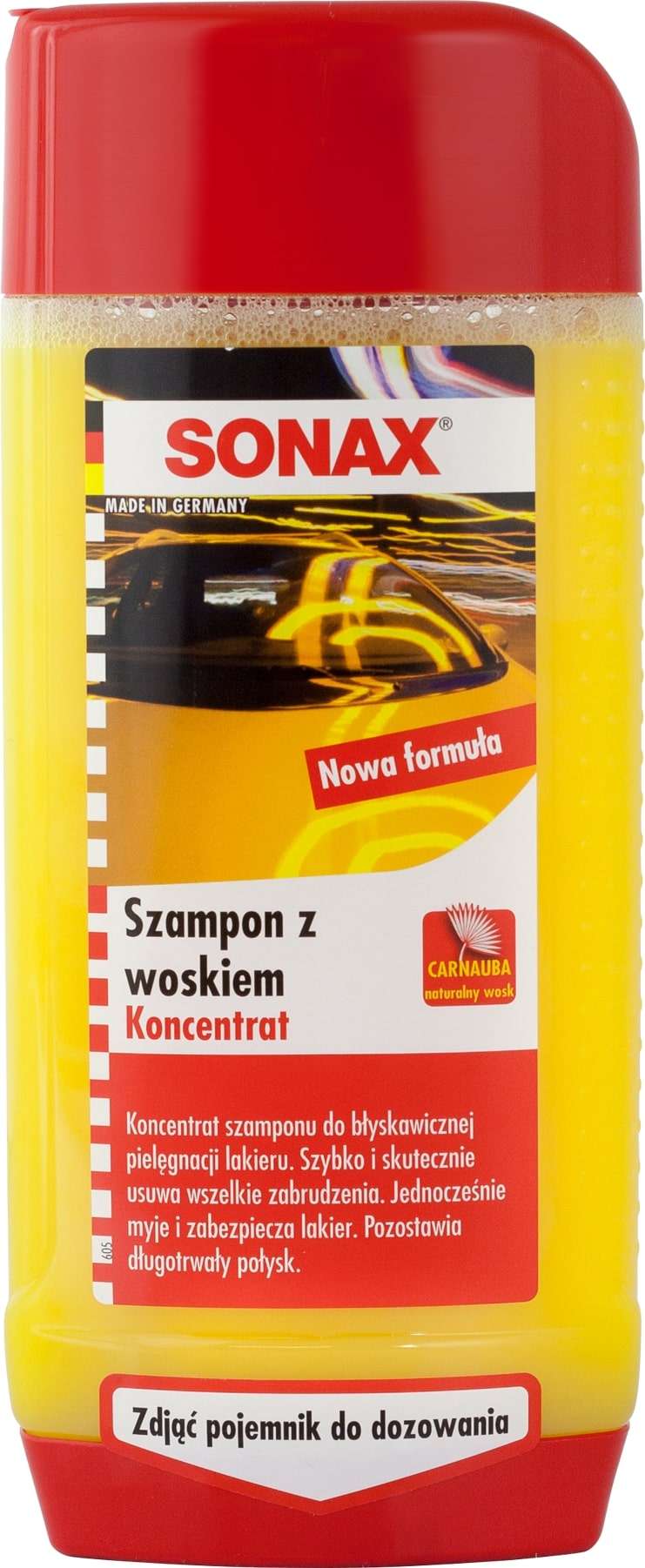 sonax szampon z woskiem