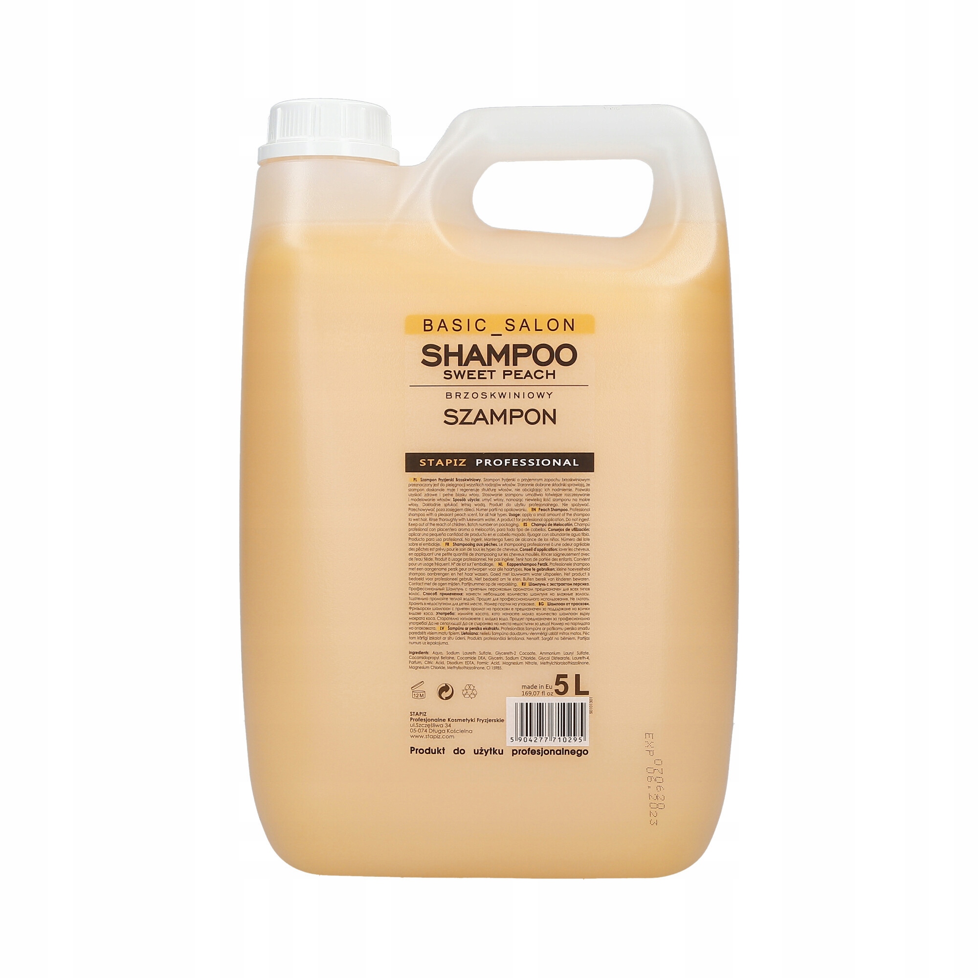 stapiz basic szampon do włosów brzoskwinia 1000 ml