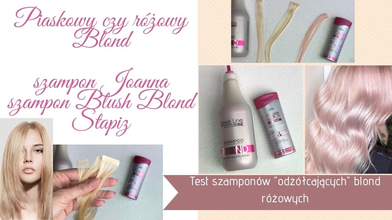 stapiz sleek line blush blonde różowy szampon youtube