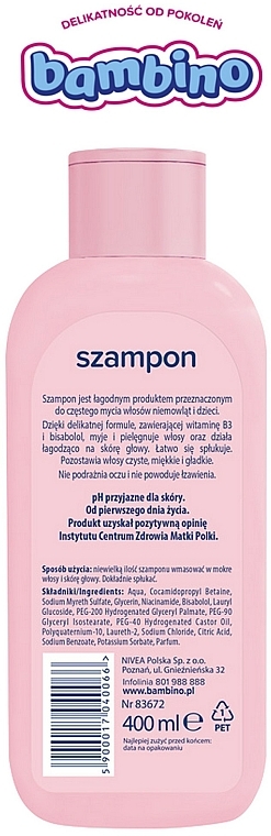 szampon babmino skład