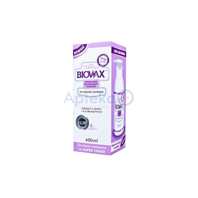 szampon biovax 400 ml do ciemnych włosów