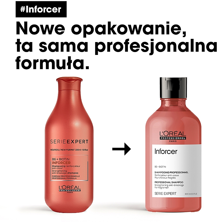 szampon do wlosow z keratyna iperfumy loreal inforcer