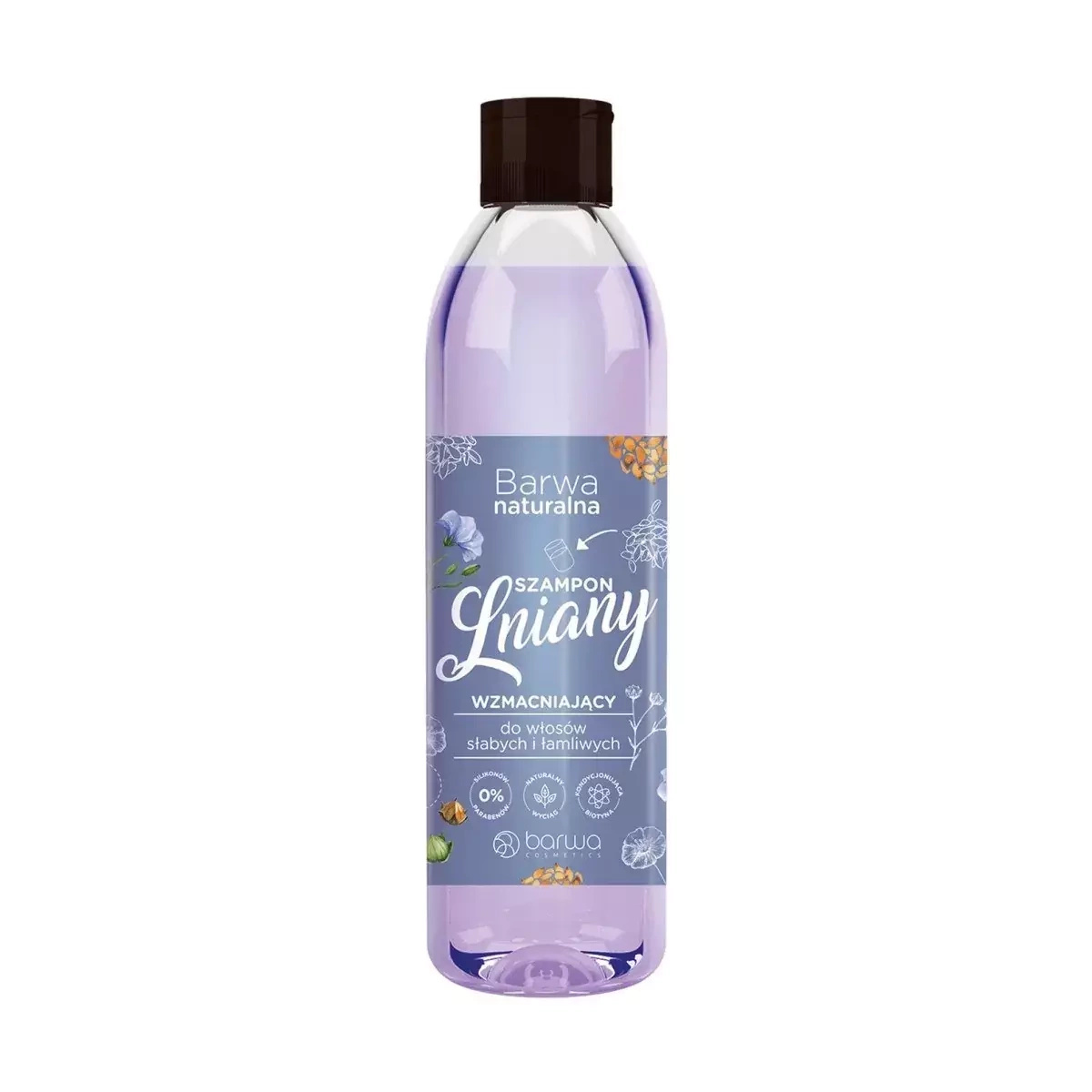 szampon do włosów lniany z kompleksem witamin 300ml