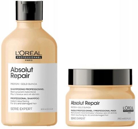 szampon i maska loreal absolut repair allegro