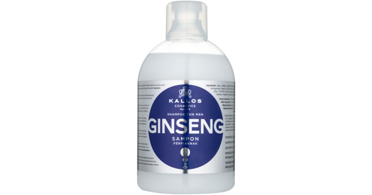 szampon kallos ginseng dla mężczyzn z żeń-szenia 1000ml