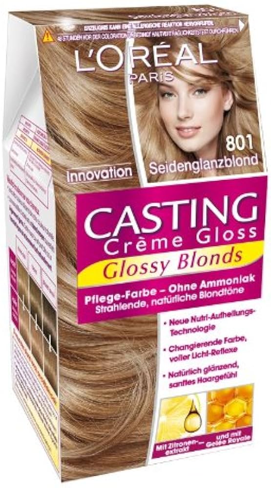 szampon koloryzujący loreal casting creme gloss 801