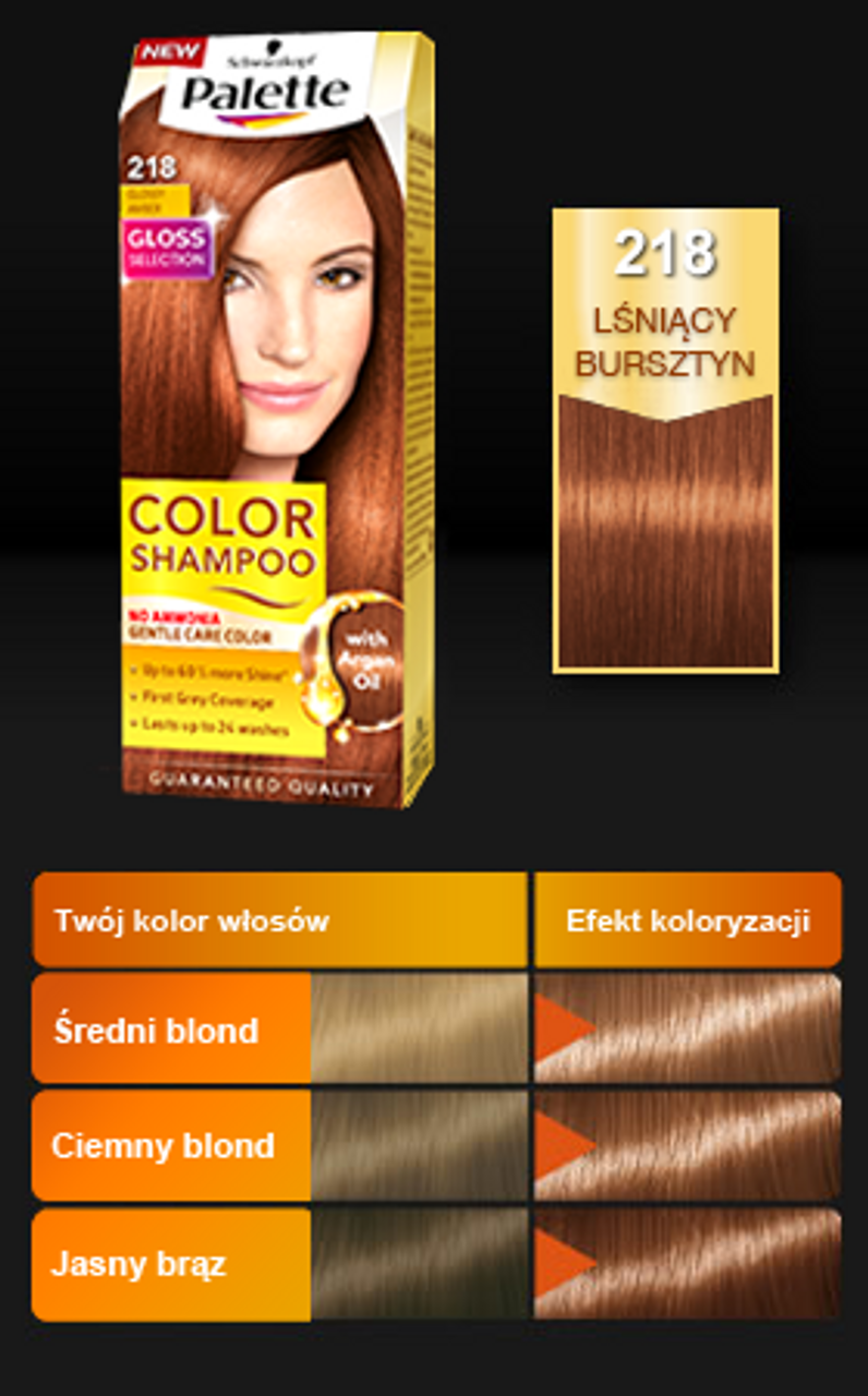 szampon koloryzujący palette color and gloss 9.5